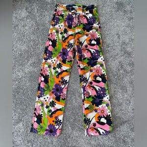 BDG Floral 70s Print Hippie Pants